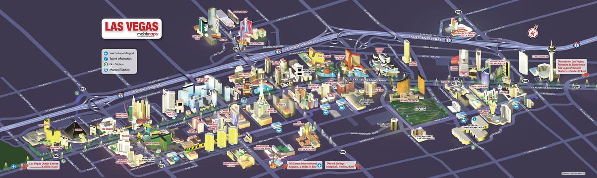 地図Las Vegas blvd