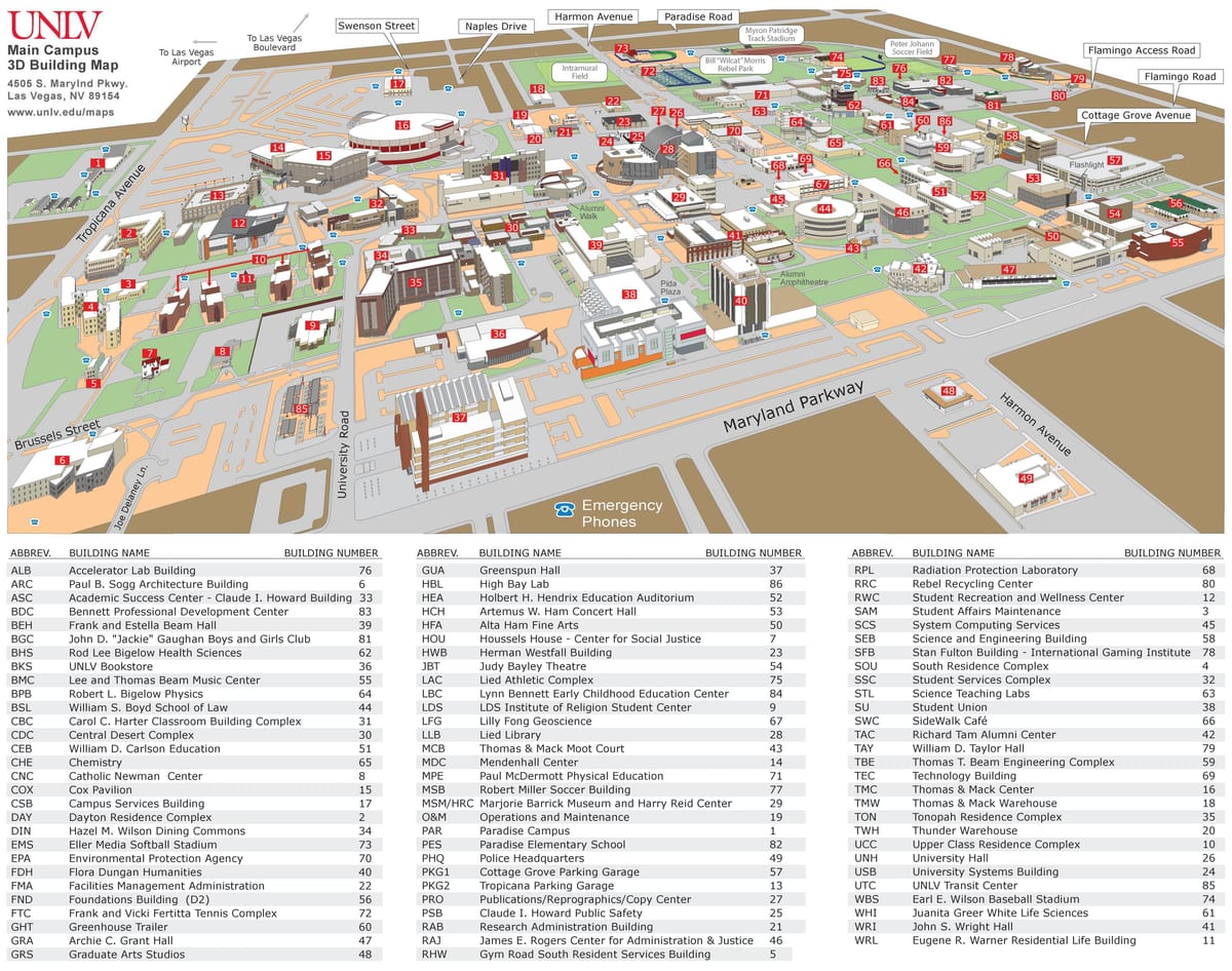 地図UNLV
