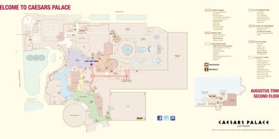 シーザースラスベガスの地図