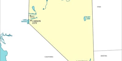 地図のラスベガスネバダ