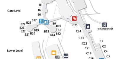 地図Las Vegas空港