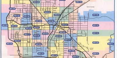 郵便番地図Las Vegas