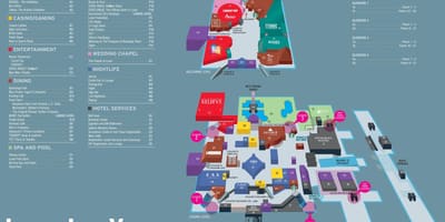 地図のルクソールラスベガス