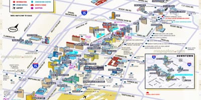 地図スベガスストリップ