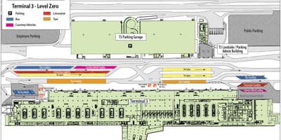 ラスベガス空港ターミナル3の地図